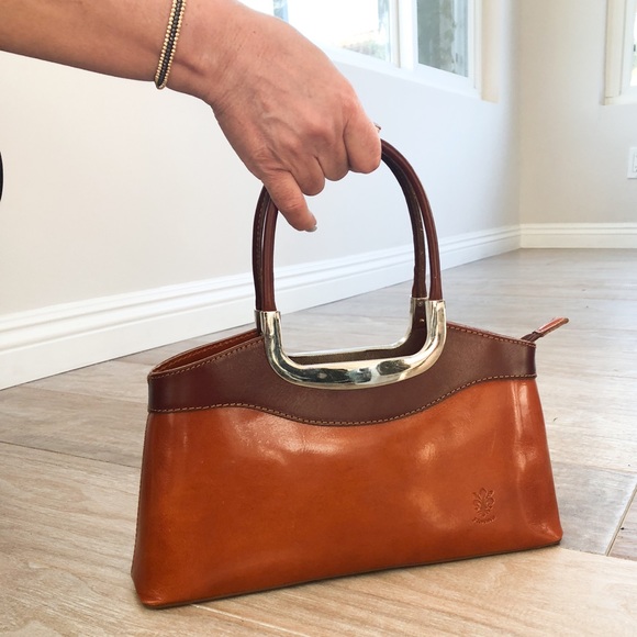 BRAND NEW Genuine Leather Brown Bag made in Italy - Picture 4 of 7